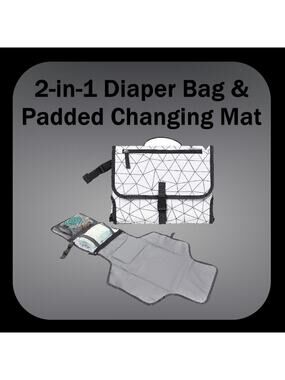 Baby Waterproof Portable Diaper Changing Pad With Pockets